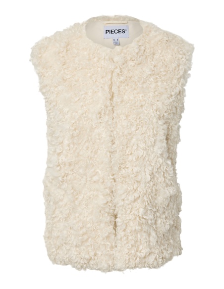 Gilet Fluffy Birch PCEVELYN PIECES - 1 | TOP